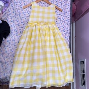 White and yellow dress